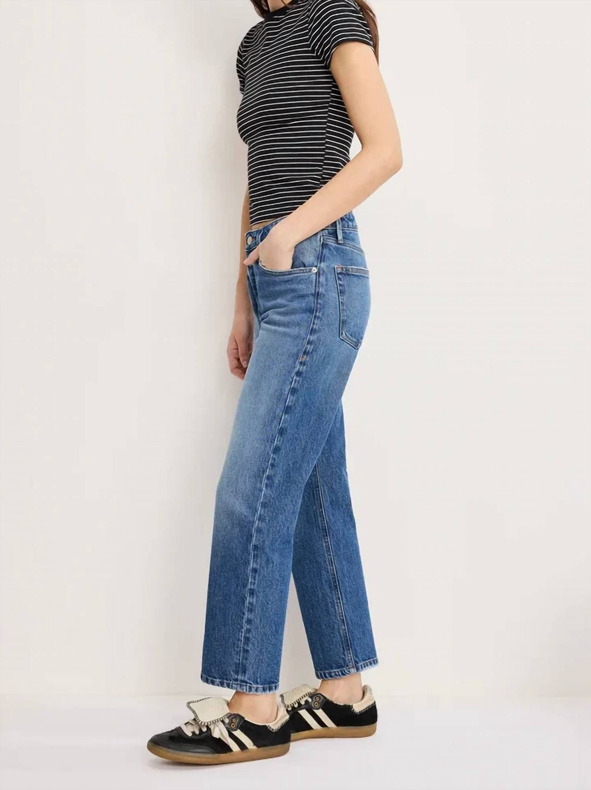 Good American - Vintage Straight Ankle Jeans