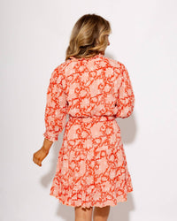 Ivy Jane Pretty Paisley Dress in coral - women's dress - alternate view