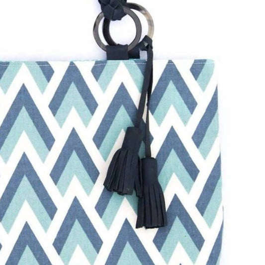 Vi Bella - Women's Mountain Leather Handled Tote