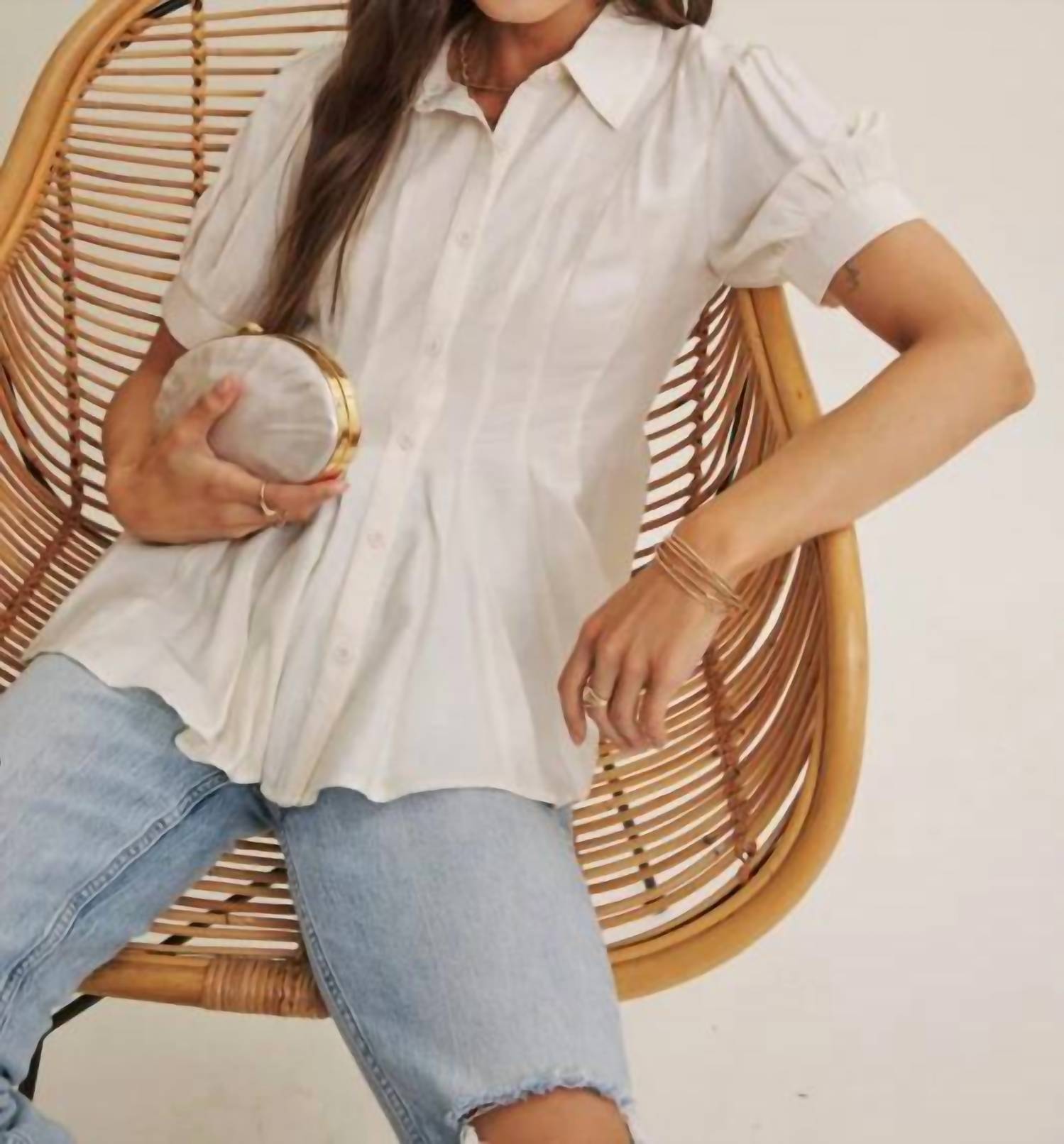 In February - Katie Button-down Top