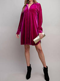 Easel - Love Me Velvet Dress