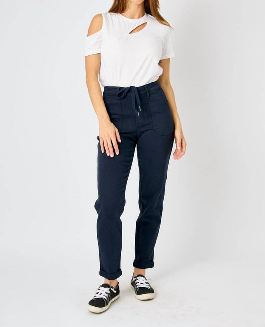 Judy Blue - High Waist Garment Cuffed Jogger Jeans
