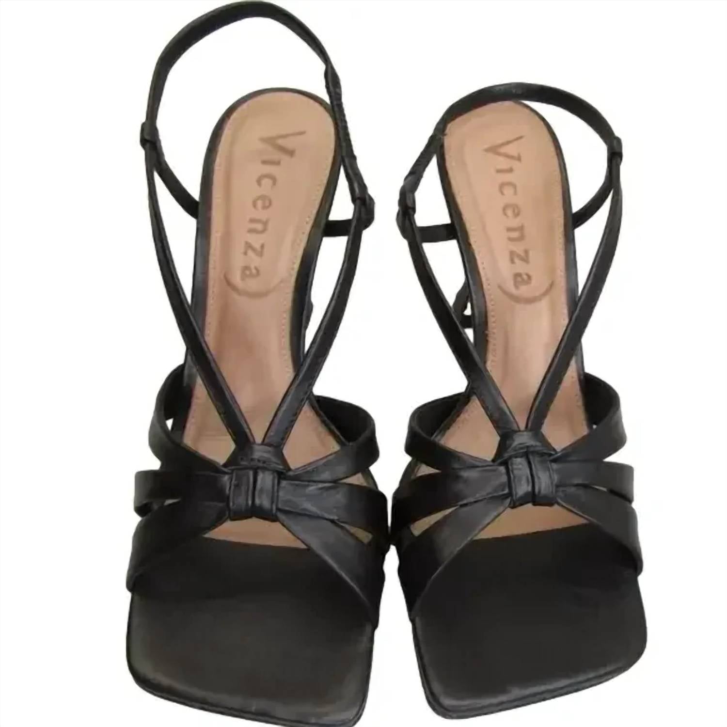 Vicenza - Women's Square-toe Heel Strap Sandals