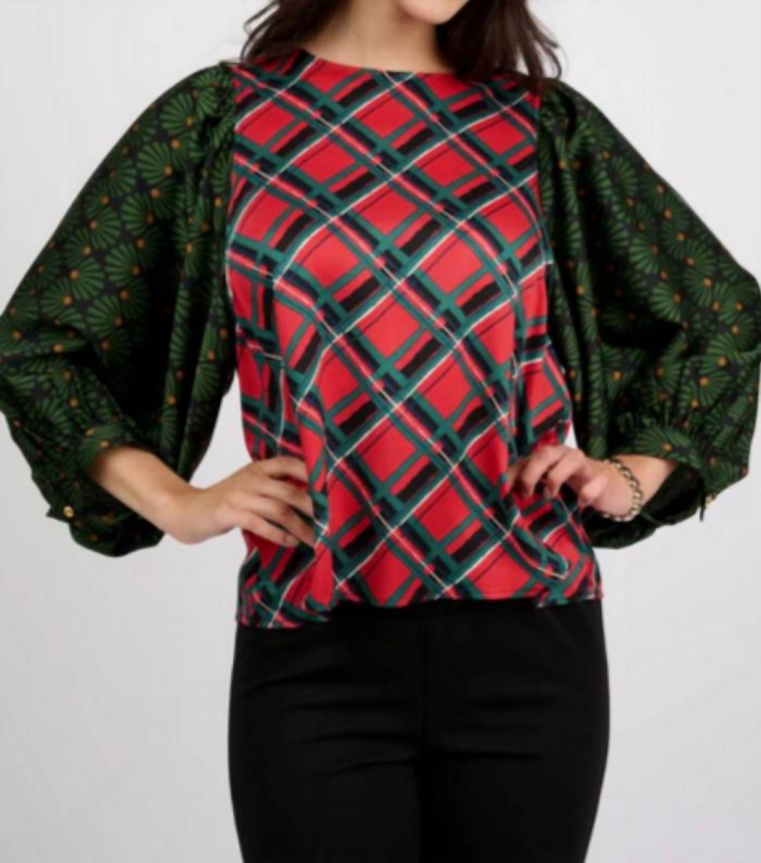 Ivy Jane - Tartan And Frills Top