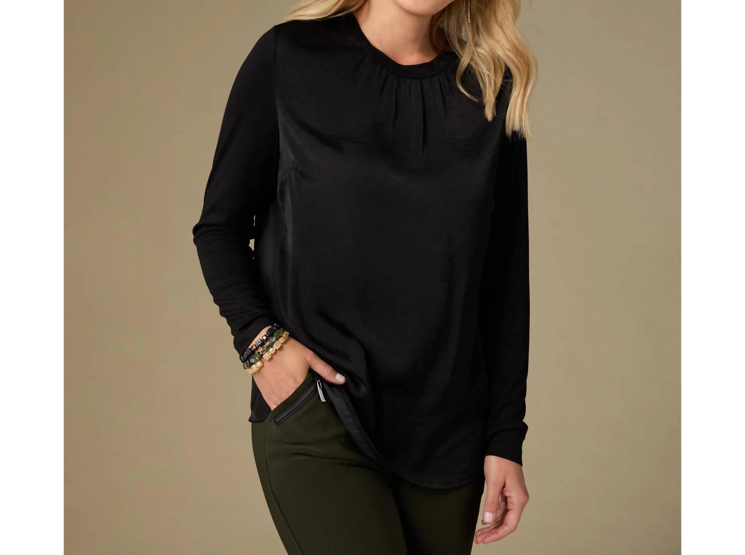 Coco + Carmen - Dylane Long Sleeve Baby Mock Neck Top