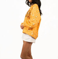 Queen Of Sparkles - Licensed Texas Floral Initial Sweatshirt