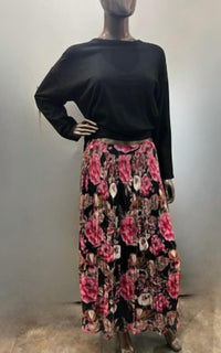Maude Vivante - Ellie Pleated Long Floral Skirt