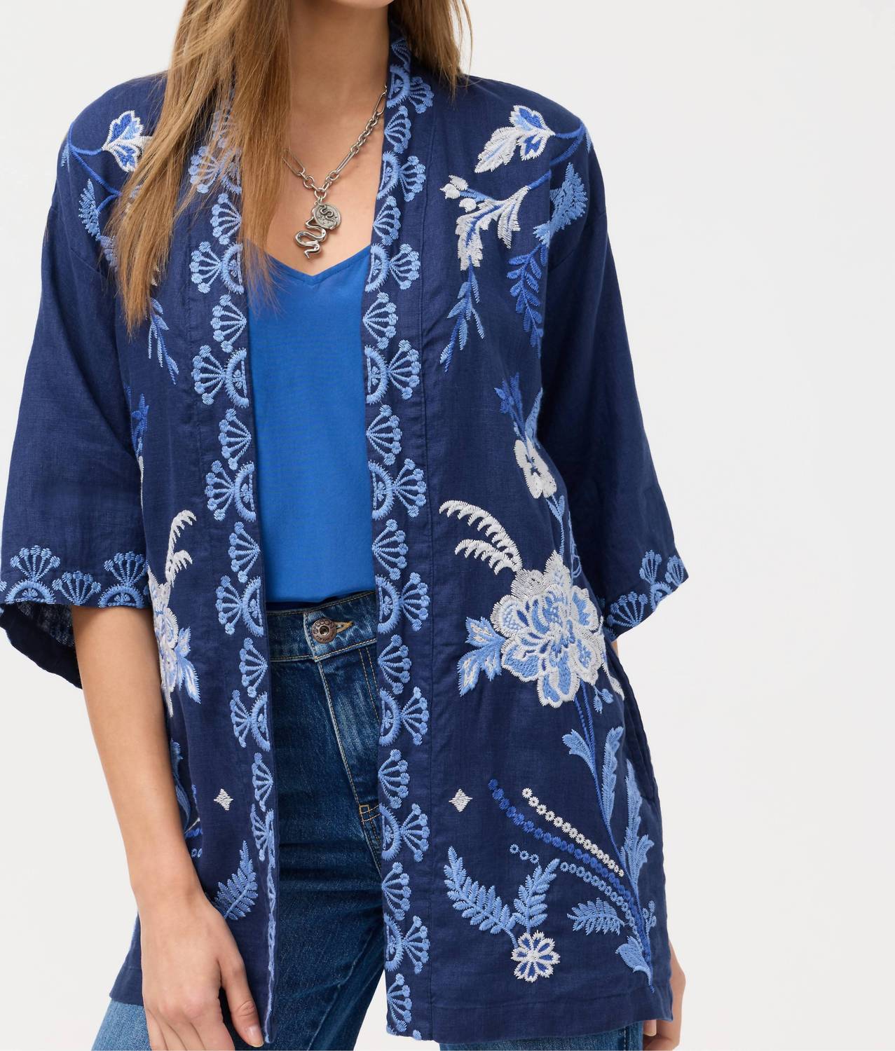 Johnny Was - LARA LINEN KIMONO