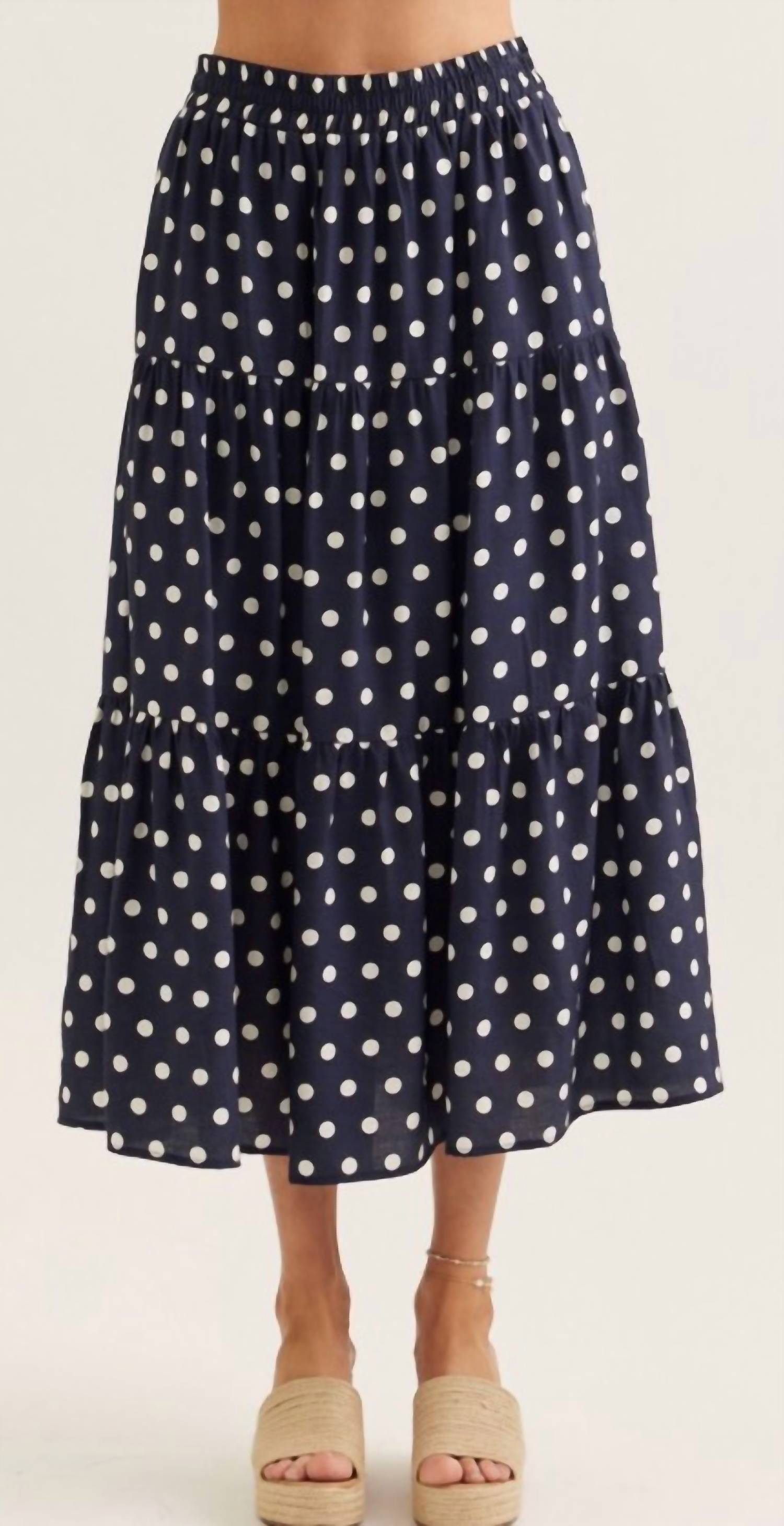 Entro - Polka Dot Midi Skirt