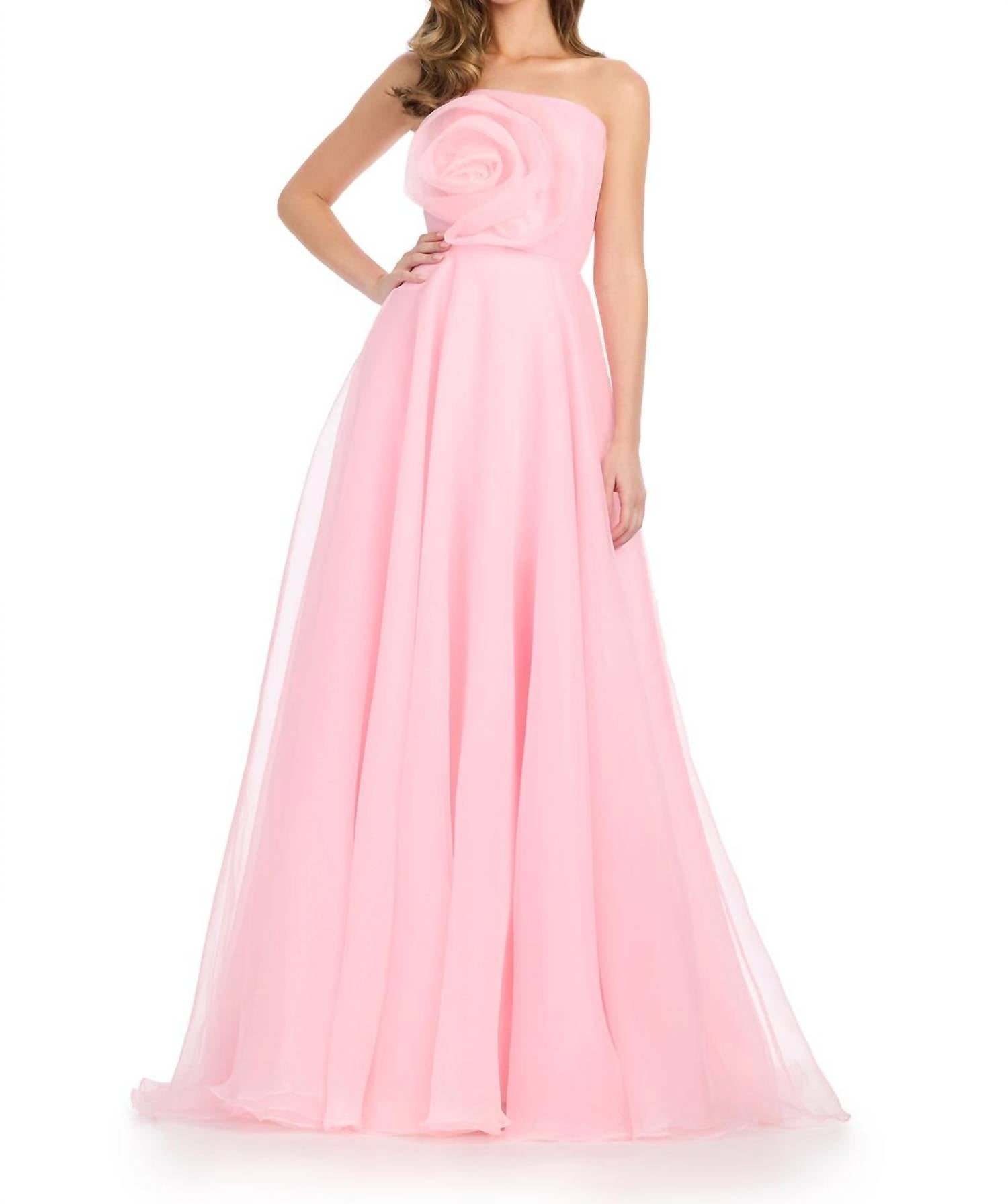 Ashleylauren - Strapless Organza Gown