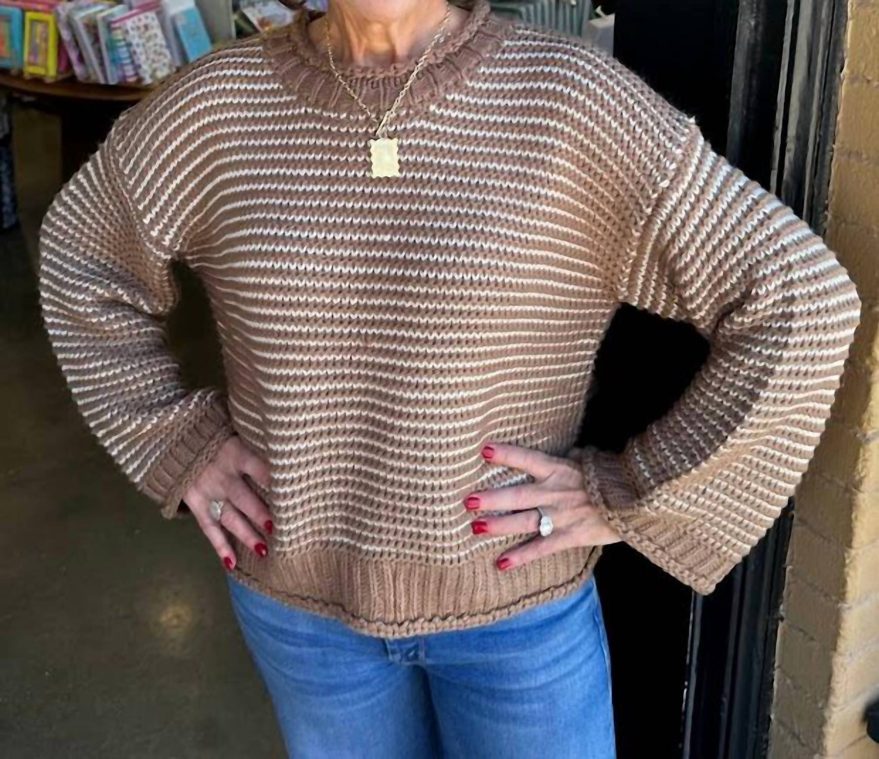 Dear John Denim - Stripe Wide Sleeves Sweater