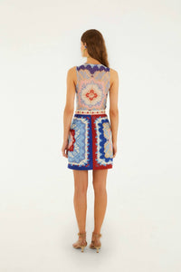 Farm Rio - Royalty Scarf Mini Skirt