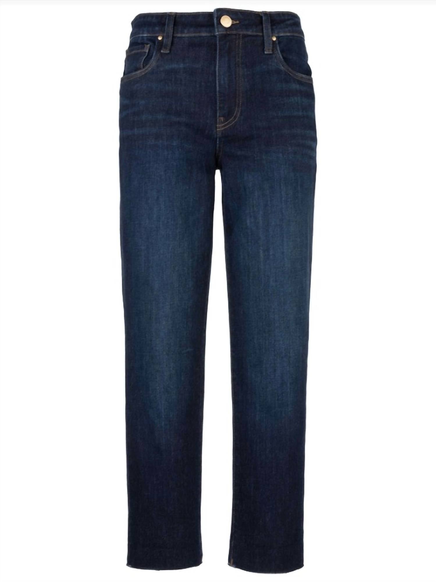 Kut From The Kloth - Women's Reese High Rise Ankle Straight Raw Hem Jeans