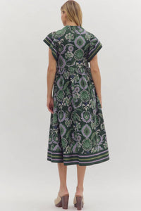 Entro - Printed Midi Dress