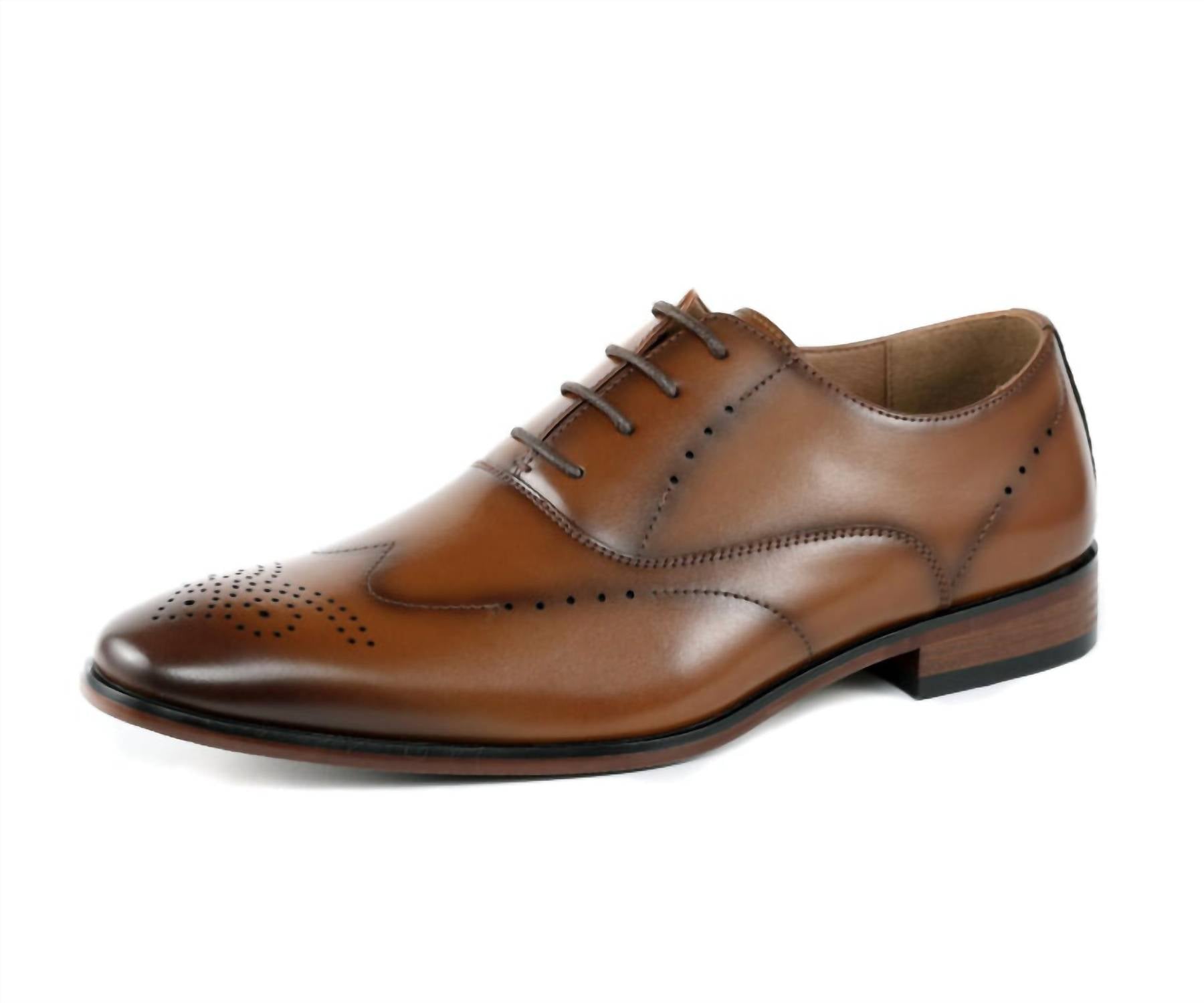 Amali Men's Rory Oxford Shoes in cognac - men's shoe