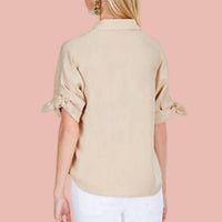 Joy Joy - Tie Sleeve Shirt