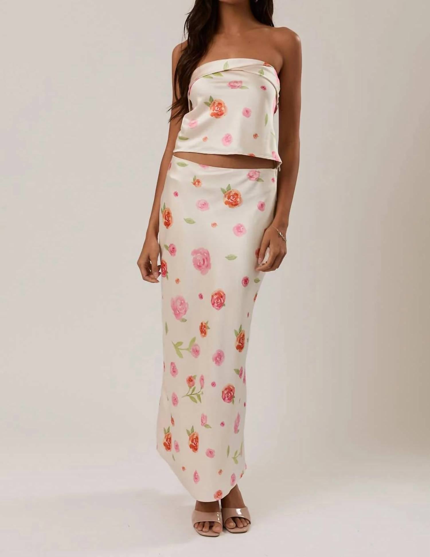 Le Lis - Bias-cut Midi Skirt