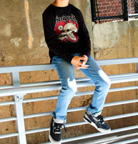 Rowdy Sprout - Kid's Metallica concert Skull Long Sleeve