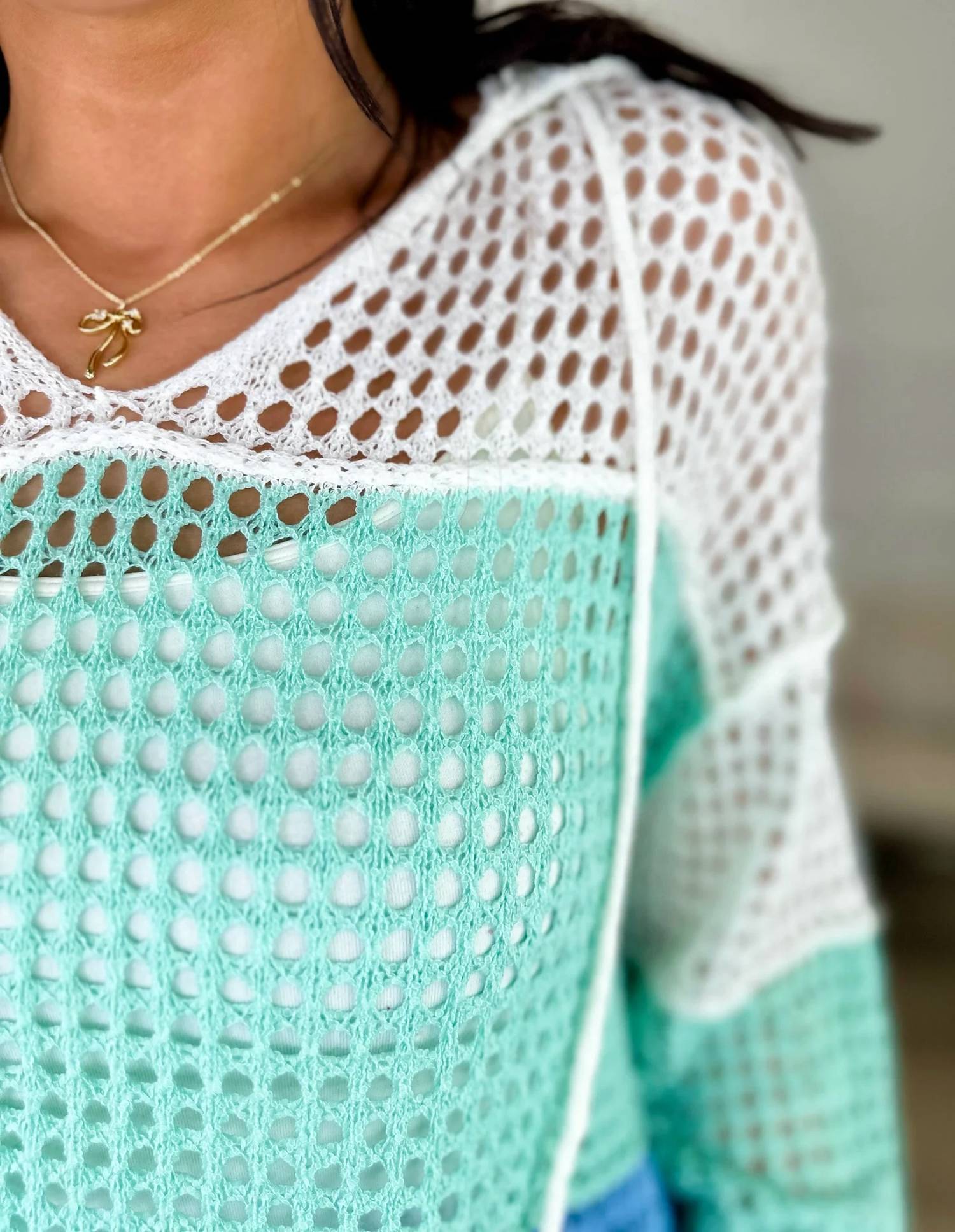 Cozy Co. - Knit Long Sleeve Hooded Top