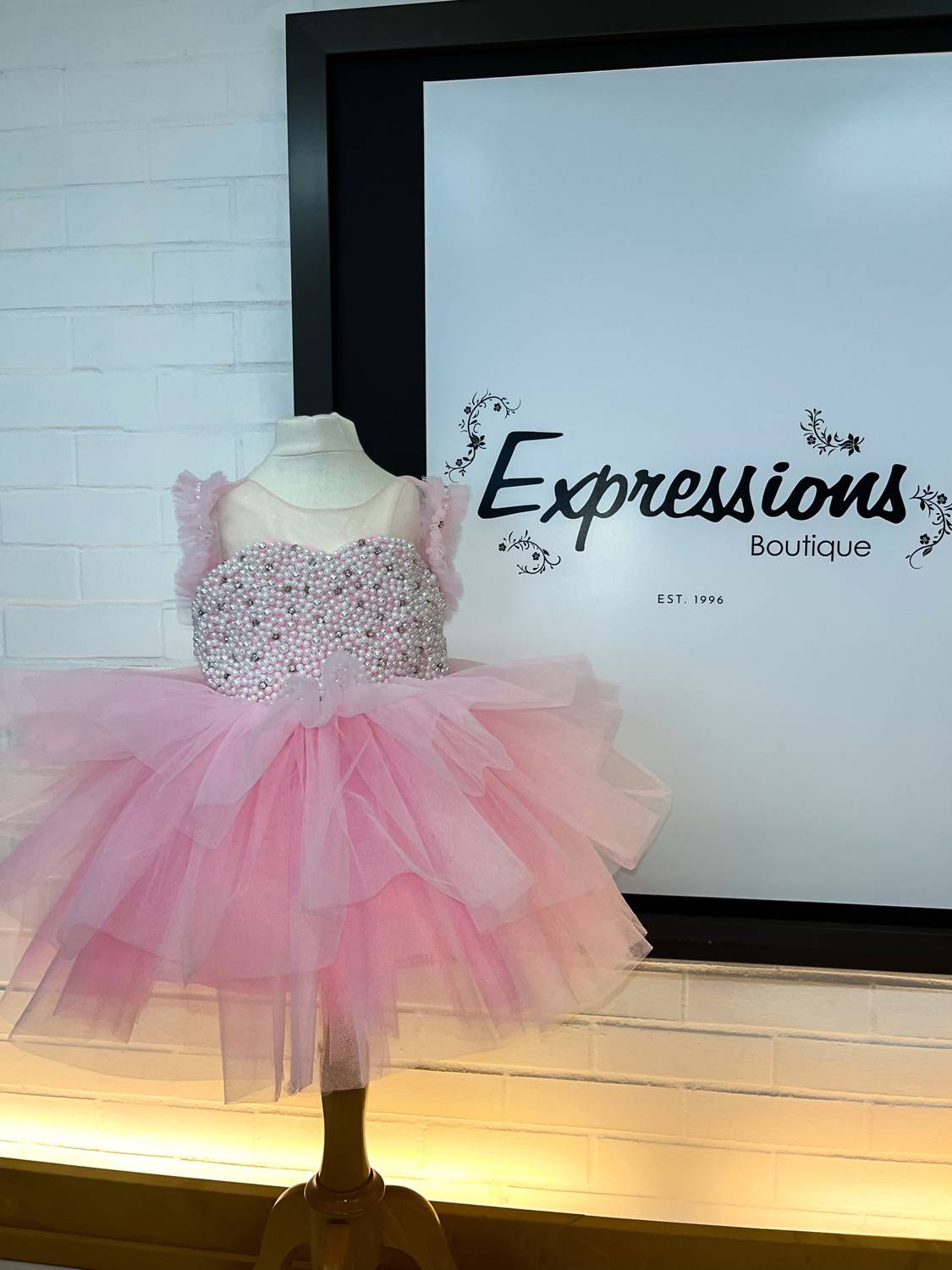 Eda Baby - Girl's Illusion With Tulle Skirt Scattered