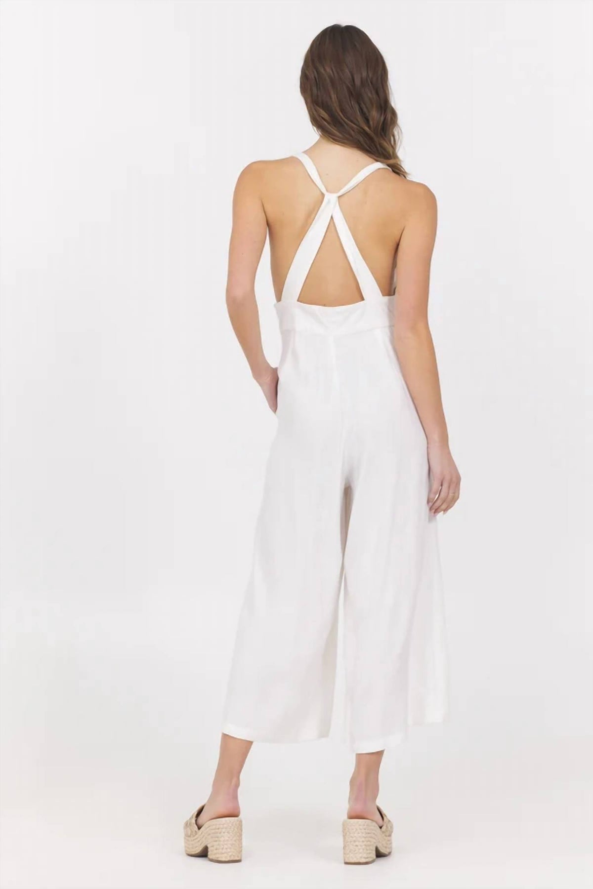 Vintage Havana - Salt And Sun Linen Jumpsuit