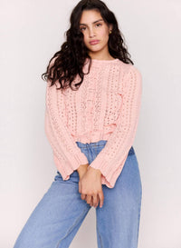 Minkpink - Sienna Pointelle Cardigan Top