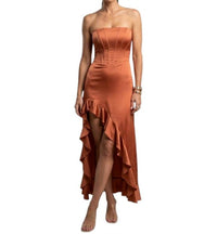 Amanda Uprichard Francesca Maxi Dress in orange - women's dress