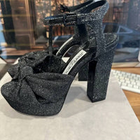 Jimmy Choo - Women's Heloise 120MM Glitter Platform Sandals