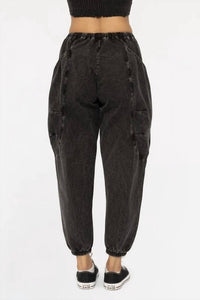 Surelymine - Harlow Mineral Wash Balloon Cargo Pants