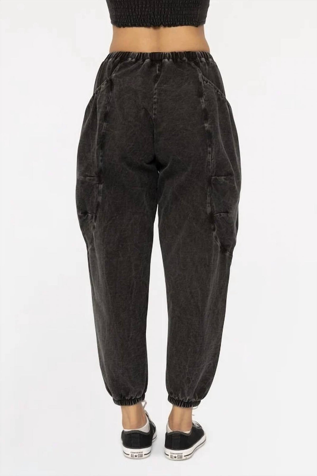 Surelymine - Harlow Mineral Wash Balloon Cargo Pants