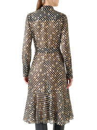 Akris Punto - Women's Midi Polka Dot Devore Dress