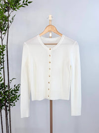 Be Cool - Women's Willa Ribbed Crewneck Cardigan