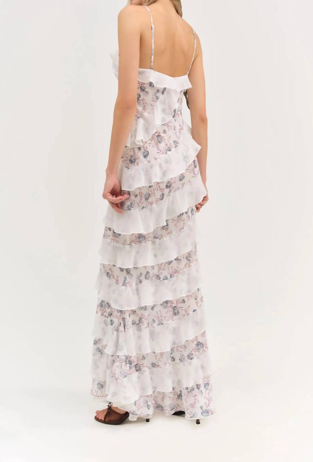 For Love & Lemons - Debby Ruffled Maxi Dress