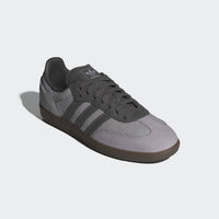 adidas Men's Samba Og Suede Crochet Detail Low Top Casual Sneakers in glory grey charcoal gum - men's sneaker