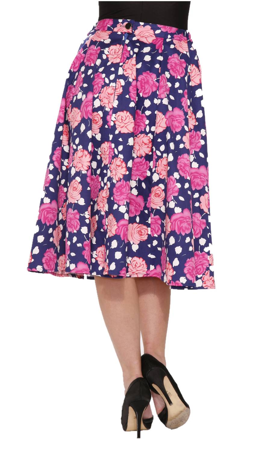Orchid Bloom - Cythia Swing Skirt