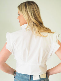 Bishop + Young - Raphael Ruffle White Top