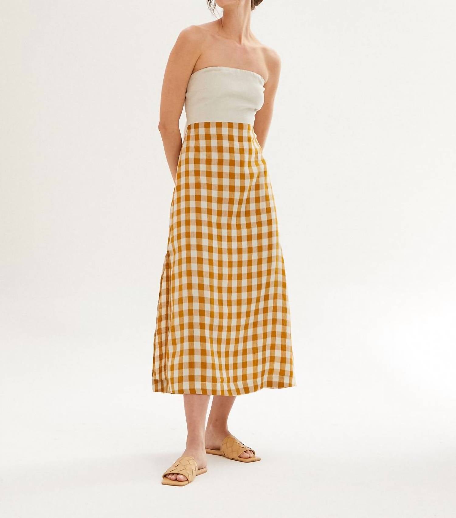 Casa Raki - Penelope Strapless Midi Dress