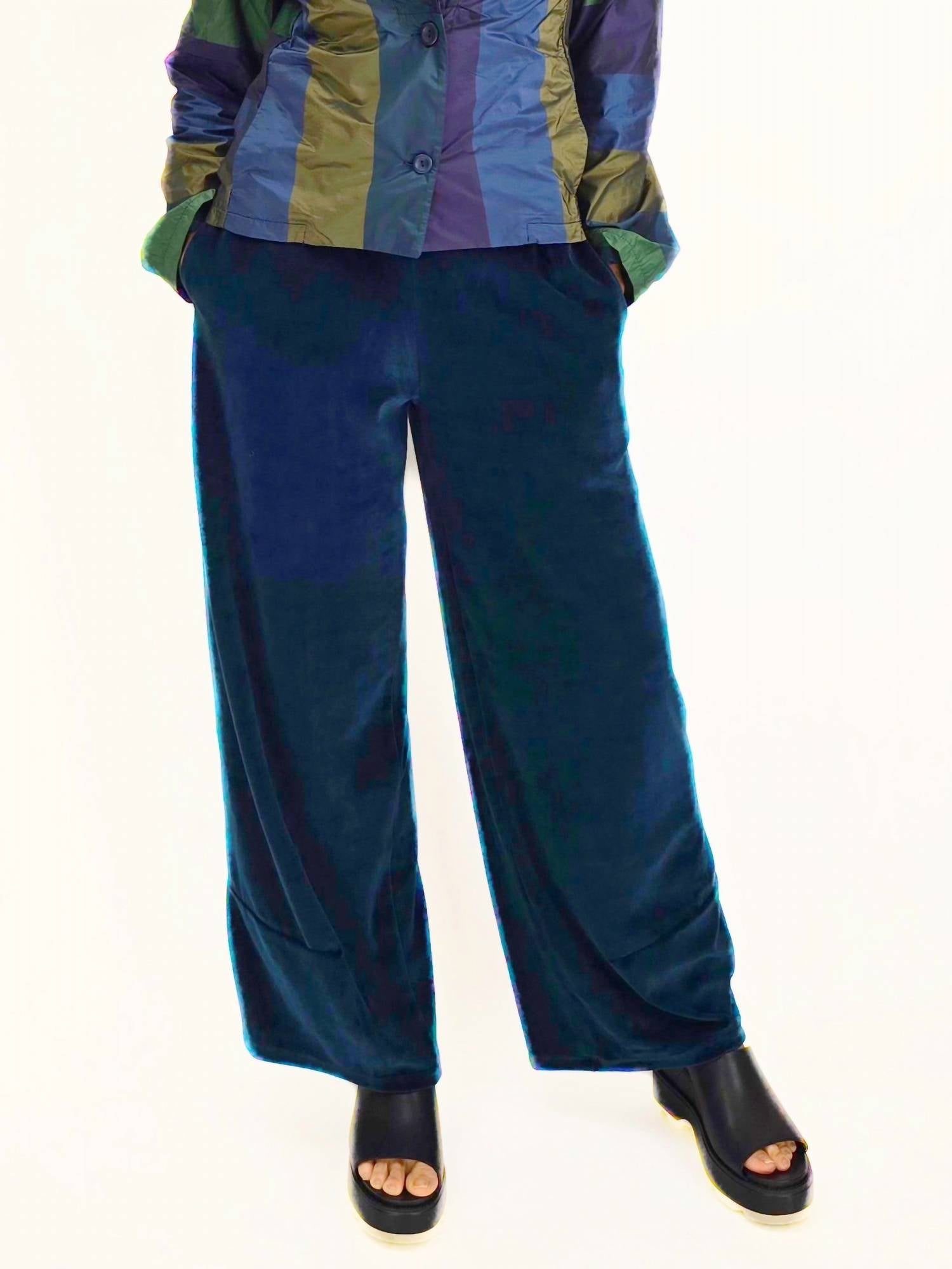 Luukaa - Velvet Wide Leg Pants