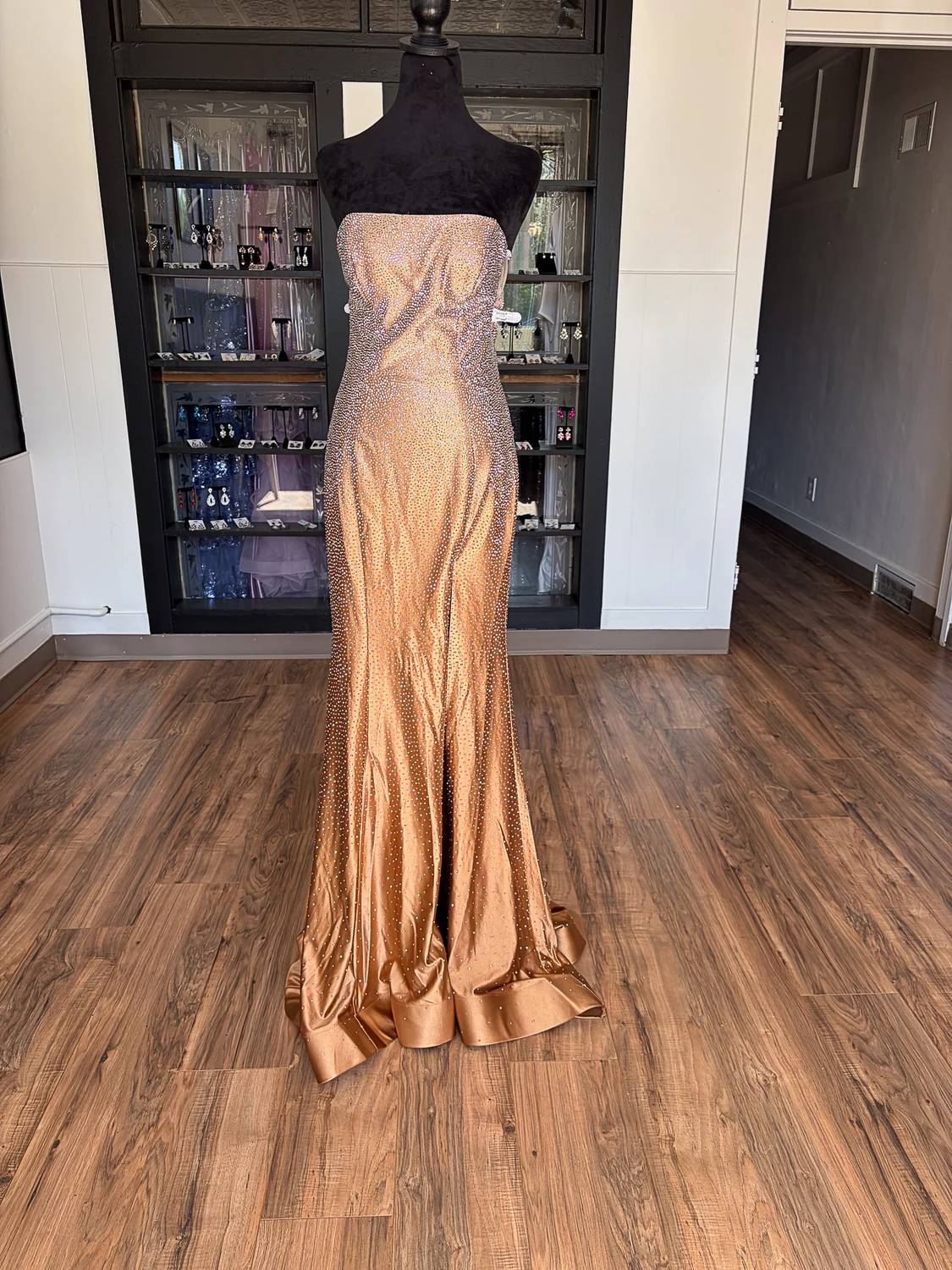 Sherri Hill - Women's Mermaid Strapless Zip Dress
