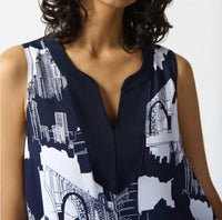 Joseph Ribkoff - Cityscape Sleeveless Top