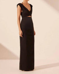 Shona Joy - Lani Cross Front Ruched Maxi Dress