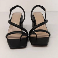 Lafayette 148 - Women's Soft Calfskin Leather Heeled City Slingback Sandals