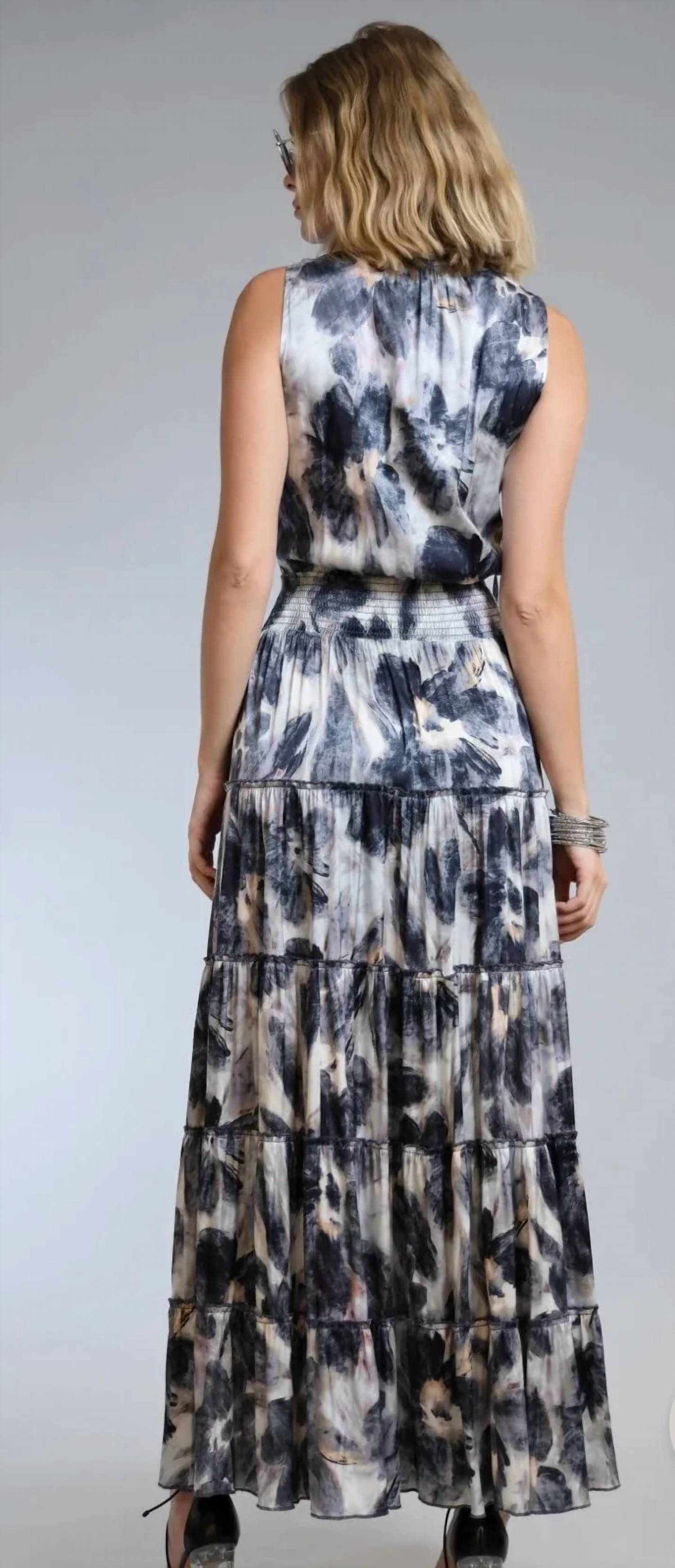 Lola & Sophie - Sleeveless Tiered Maxi Dress