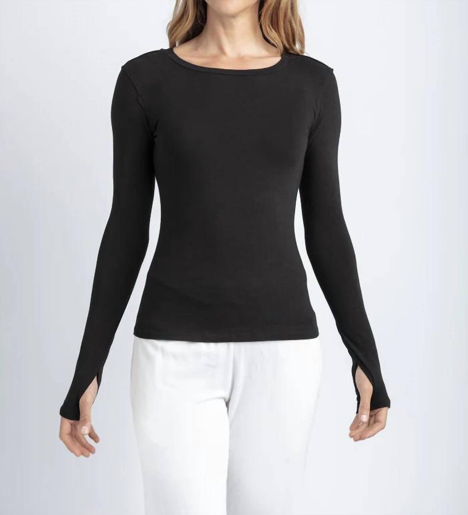 Mila Clothing - Long Sleeve Crew Top
