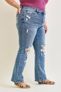 Judy Blue - Destroyed High Waist Bootcut Jeans