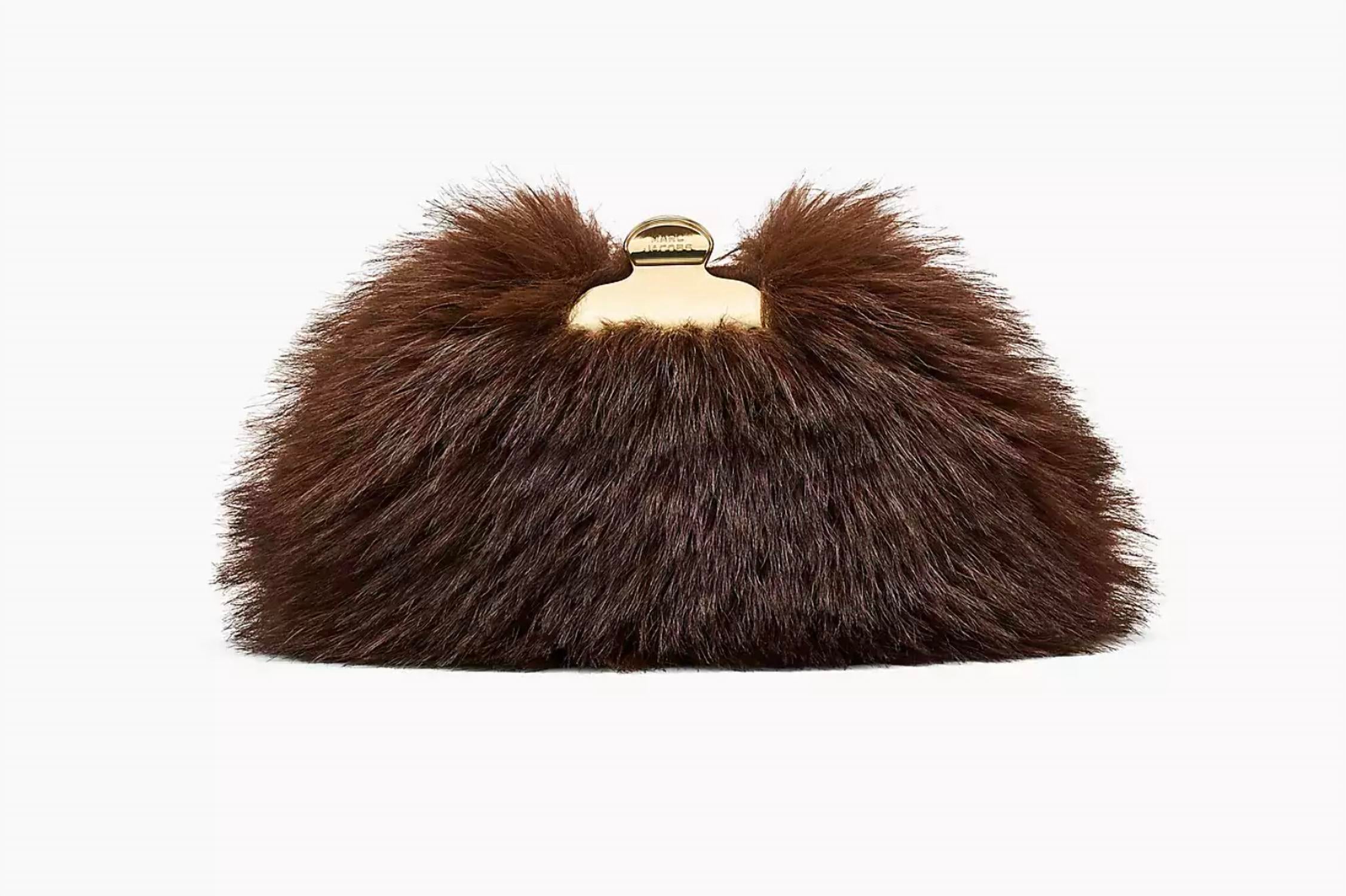 Marc Jacobs - Women's The Faux Fur Glam Small Clutch Bag