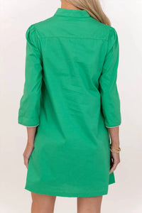 Tcec - Mandarin Collar Detail Dress