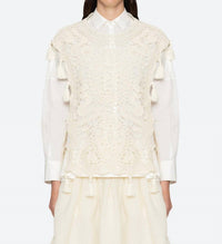 Sea - Nara Crochet Combo Shirt