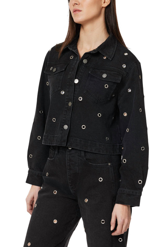 Habitual - Embellished Cropped Swingy Ove Jacket