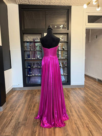 Sherri Hill - Women's Strapless Metallic Dress